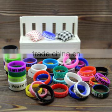 18/22mm vaporizer box custom silicone ring debossed vapor band