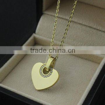 wholesale gold fashion jewelry valentine necklace for girls