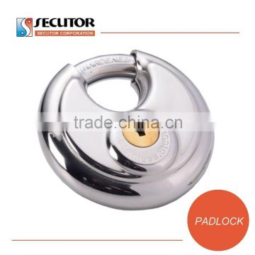 Taiwan 304 Stainless steel 9 pins in 3 rows mechanism Waterproof Discus padlock