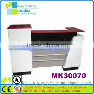 High quality wood round supermarket checkout counter