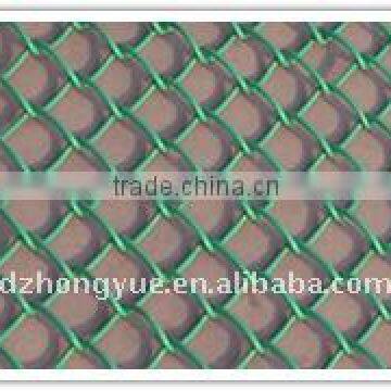 green pvc coated chain link fence