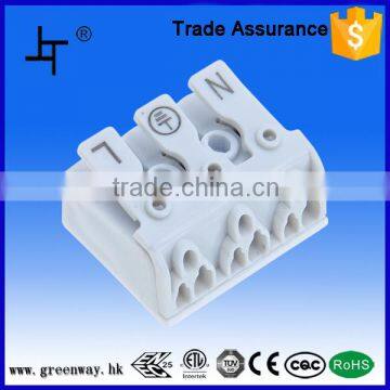 2016 New design screwless spring clamp terminal blocks