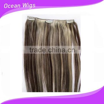 cheap clip in hair extensions, 100% virgin hair, top quality clip hair