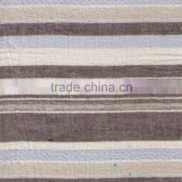 stripe yarn dyed cotton crepe for garments