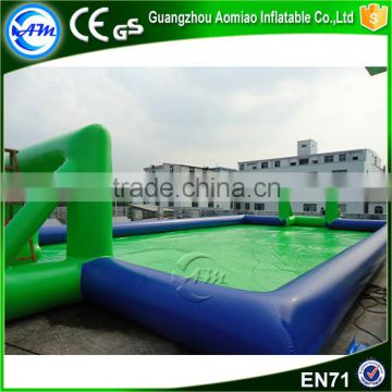 Exciting game inflatable football pitch,inflatable football field