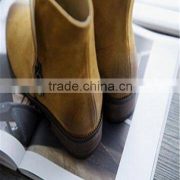 Stylish Yellow Zipper Red Bottom Ankle Boots USA Hottest photo-5