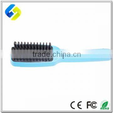 2016 Hottest LCD Display Electric ceramic hair straightener brush blue