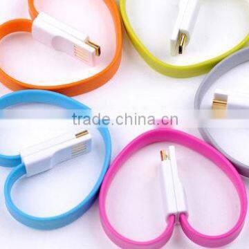 usb cable wristband charger for mobile phone