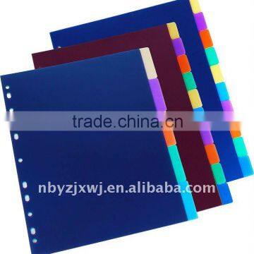 competitive hot selling fashion pp divider for holding files