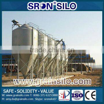 Automatic silo feeding system for poultry chicken, pig farm