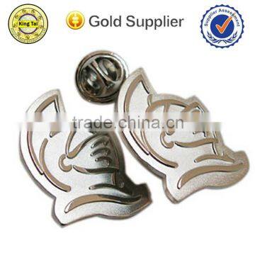 wholesale manufacture promotional custom zinc alloy badge for gift