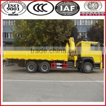 Factory Supply mounted crane sinotruk truck with 5t Crane