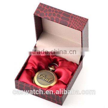 Custom antique watches Vintage Pocket watch in PU gift box