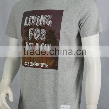 Mans Casual Style Silkscreen Printing 100% Cotton O-neck T-shirt photo-3