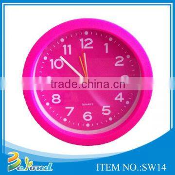 Colorful circular shape top level portable silicone desktop alarm clock