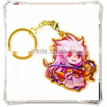 Rubber name keychain / custom cartoon keychain / keyring