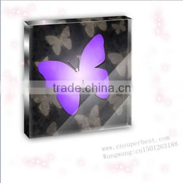 Customized logo acrylic square paper weight