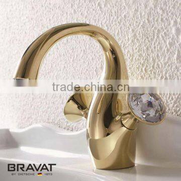 Bathroom single handle contemporary brass water tap brand F14287G