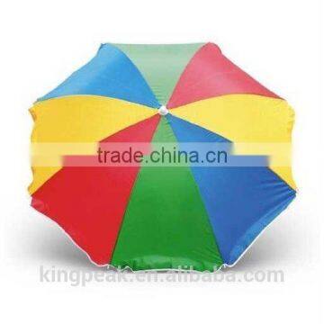 2016 Hot Sale Adjustable Beach Multi coloured Parasol/Garden Beach Patio Holiday Sun Shade/sun garden parasol umbrella