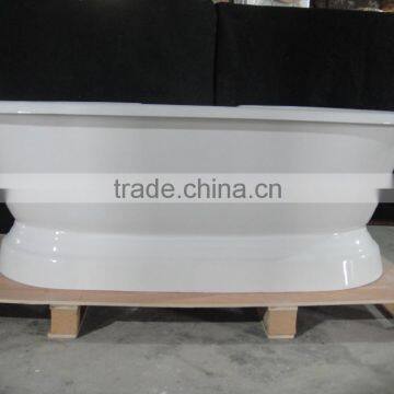 freestanding bathroom cast iron bath tub pedestal tub