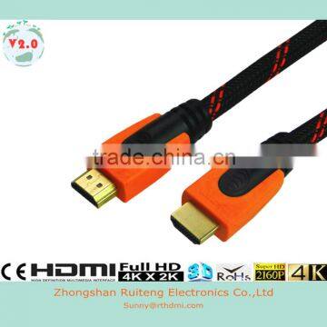 Low price V2.0 HDMI Cable with Ethernet support 3D and 4k From 0.5-40m