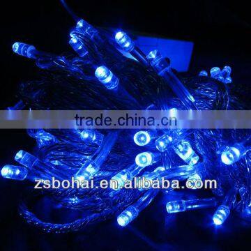 2016 led string light blinking or static blue christmas lighting