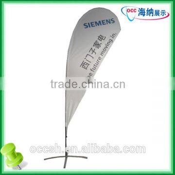 2.8m Tear Drop Flag Stand Banner Flagpole Fibreglass Flagpole