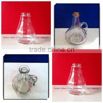 Cork glass oil bottles with handle made in China DH500