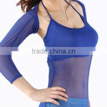 2014 Women Sexy Mesh Top for Belly Dance Practice