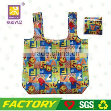 Printed promotion polyester drawing bag