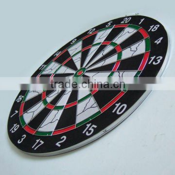 17" flocked dartboard