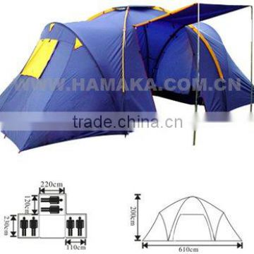 Popular waterproof dome tent for 6 person camping tent