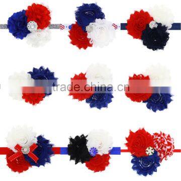 Deshine baby headband Soft Girl Kids Hairband for Independence Day ZX1065