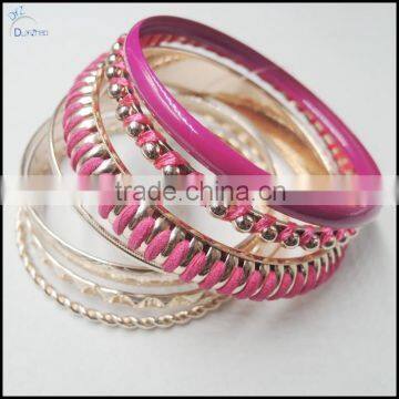 Beautiful rose gold plate couple bangles design