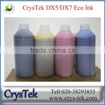 CrysTek eco solvent ink for dx5/dx7 printhead