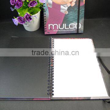 A5 Paper Hardcover Spiral Journal With Black Elastic Band photo-5