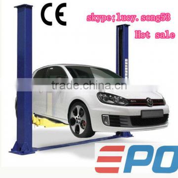 Two post floor plate used car lift for home garage