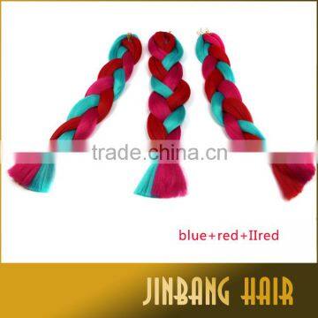 2016 Hot Selling Mix Color Ombre Synthetic Hair Braiding/ombre Color Jumbo Braid Synthetic Hair for Summer Fashion photo-3