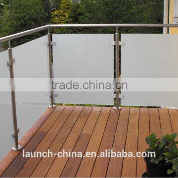 decorative garden fencing stainless steel 316 glass glass balustrade made in china