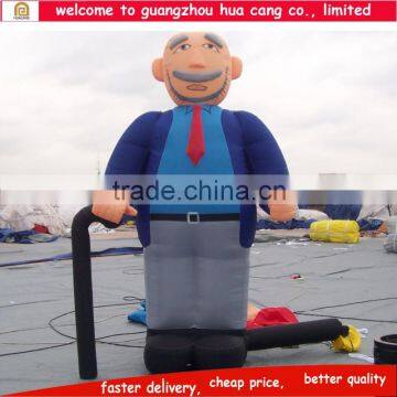 Realistic inflatable cartoon characters, inflatable grandpa model, inflatable character model