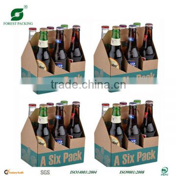 6 pack cardboard beer bottle carrier