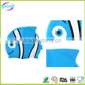 Children Custom Printing Silicone Swim Cap photo-5