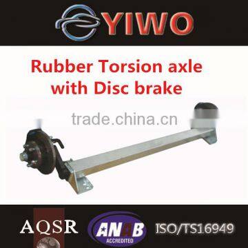 4500 LBS rubber torsion axle with disc brake