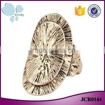 Less than 1 dollar jewelry zinc alloy metal gold finger ring without stone