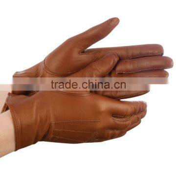 Leather horse riding gloves