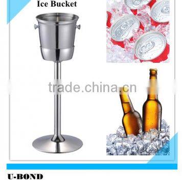 Fashion model stainless steel standing champagne bucket