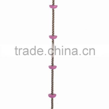 climbing rope with disk plate