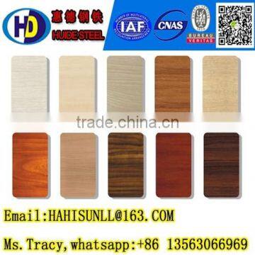 Wood2801 Grain Design Ppgi/color Coated Steel Coil for Wall Panel and Decorating the House Made in China