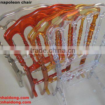 China popular wedding chair crystal napoleon chair