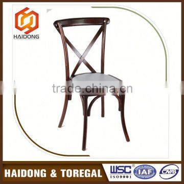 No Complain Beautiful Design Beech Wood Cross Chair